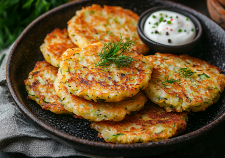 Кабачковые дранцы по-белорусски! Самый вкусный и простой рецепт за 5 минут!