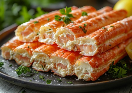 От этой вкуснятины вы пальчики оближете! Крабовые палочки со шпротами