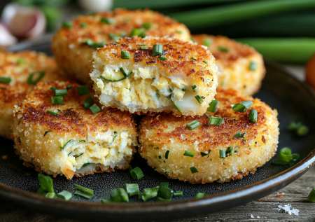 Вкуснее запеканки! Кабачковые зразы с яйцом и зелёным луком за 20 минут!