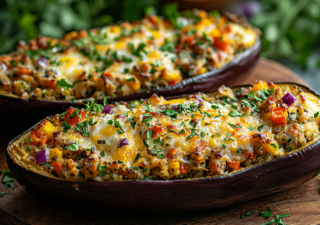 Яичница в баклажане с сыром! Питательный и низкокалорийный завтрак