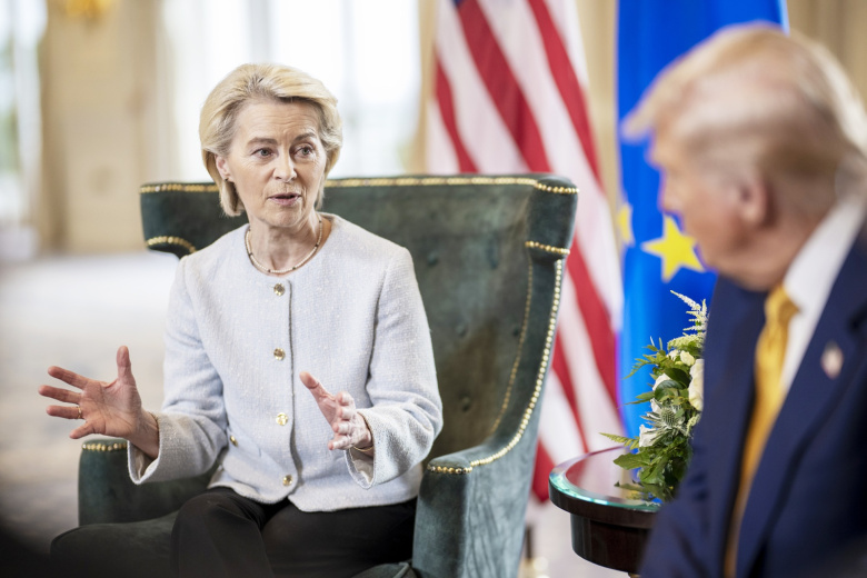 Урсула фон дер Ляйен и Дональд Трамп