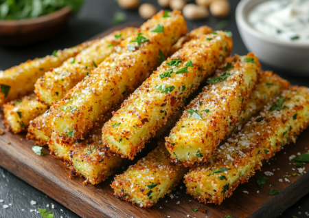 Кабачковые пальчики в чесночно-сырной панировке! Вкуснятина за 15 минут!