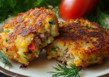 Драники «А-ля пицца» — хрустящие и сырные! Вкусная бомба за 20 минут