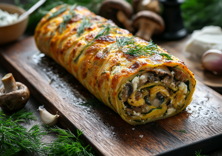 Натерла кабачки и перемешала: нежнейший рулет из кабачков готов! Вкуснота