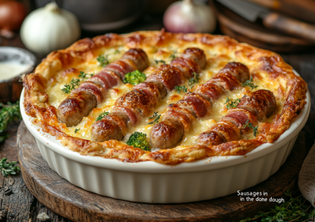 Американская запеканка «Сосиски в тесте»! Просто, вкусно и необычно!