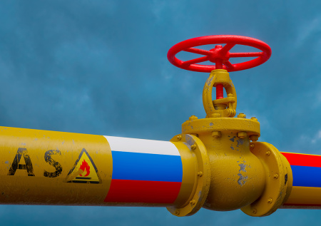 Россия прекратила подачу газа в Армению через Грузию