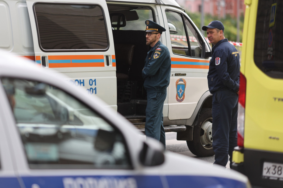 Обстановка у Центрального детского магазина на Лубянской площади, где произошла разгерметизация баллона