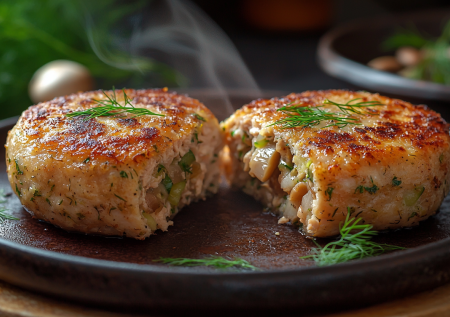 Куриные зразы с кабачком и грибами внутри! Все лето едим, и не надоедает