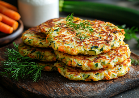 Кабачок + морковь = суперские оладьи с сыром! Вкуснота из простых продуктов