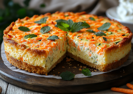 Осень наступает на пятки! Пеку морковный пирог с кабачками и сырным кремом!