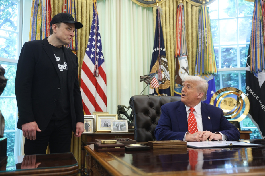 Илон Маск и Дональд Трамп