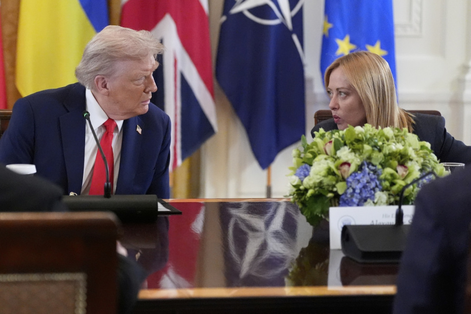 Джорджа Мелони и Дональд Трамп