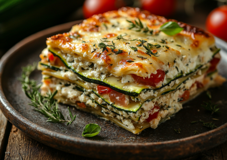 Кабачковая лазанья с фаршем и творожно-чесночным слоем! Очень вкусно