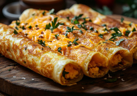 Трубочки из лаваша с яйцами и сыром — вкусный завтрак за 15 минут