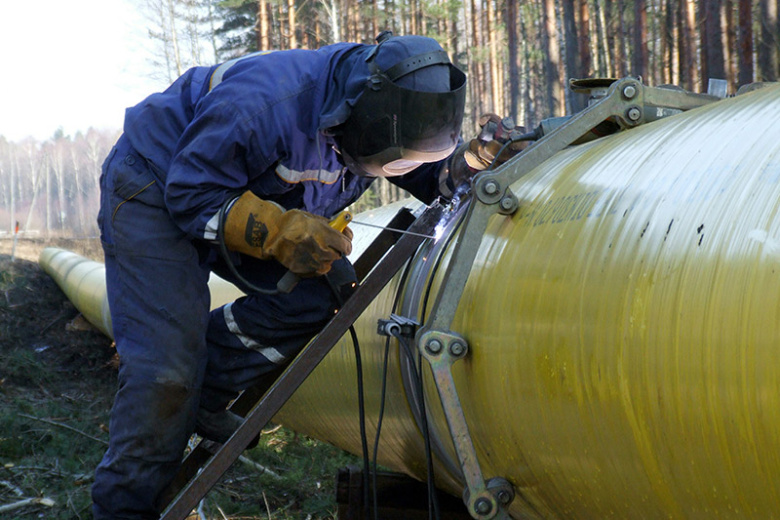 Прокладка труб для газопровода