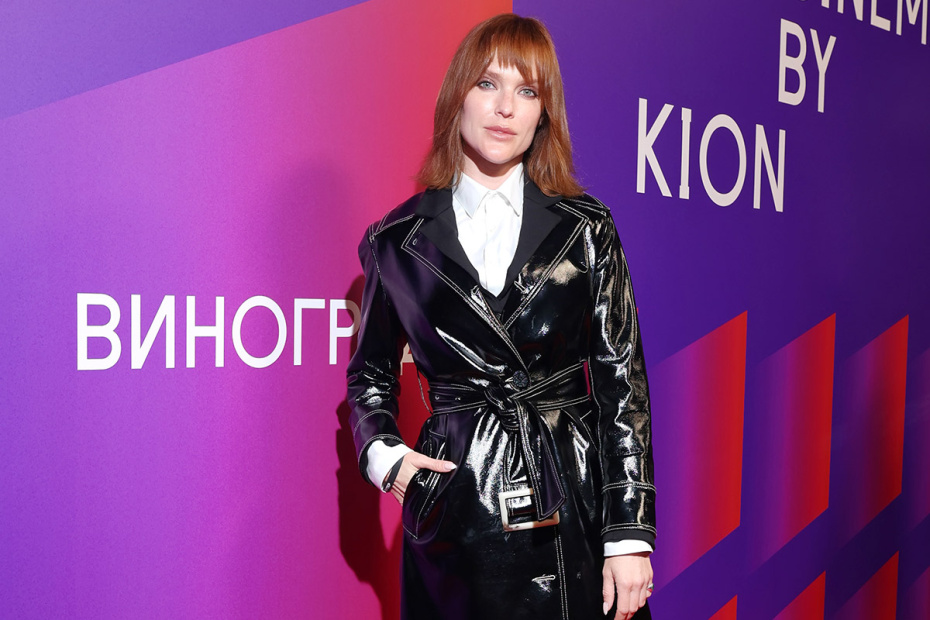 Актриса Александра Черкасова на премьере сериала «Виноград» в кинотеатре Summer Сinema by Kion
