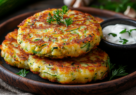 Оладьи из кабачков с сыром и чесноком! Вкусные — забираем из лета в осень