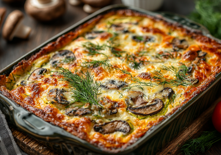Вместо теста здесь кабачок! Необычный пирог с яйцами и фаршем