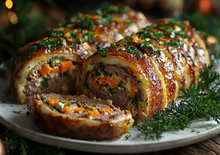 Рулет из куриной печени с двойной начинкой! Вкуснятина из простых продуктов