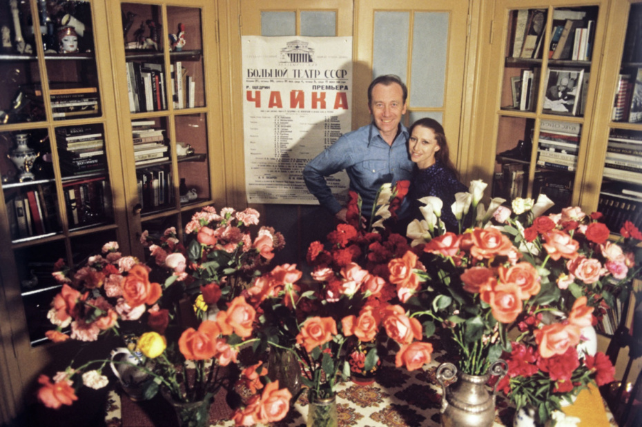Родион Щедрин и хореограф-постановщик Майя Плисецкая