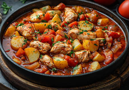 Жаркое по-домашнему с курицей! Уютное рагу с картошкой и овощами