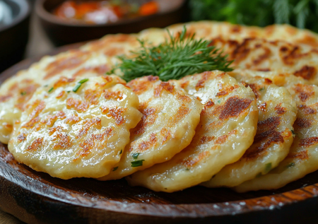 Картофельные панкейки-оладьи! Вкуснятина из простых продуктов за 10 минут!