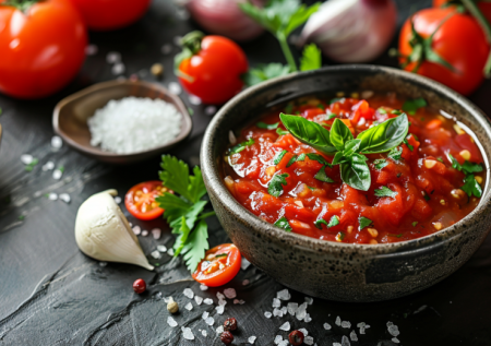 Аджика из мясистых томатов без варки и возни! Универсальный рецепт!