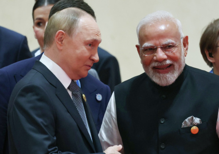 Моди опубликовал фотографию с Путиным