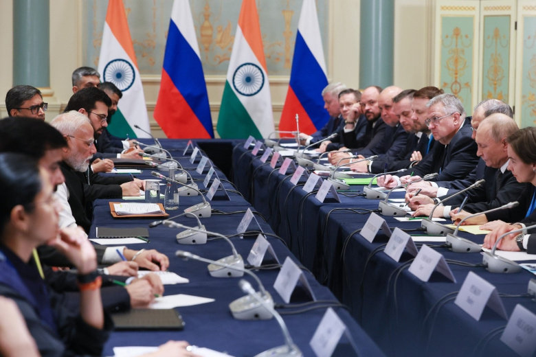 Встреча Владимира Путина с премьер-министром Индии Нарендрой Моди