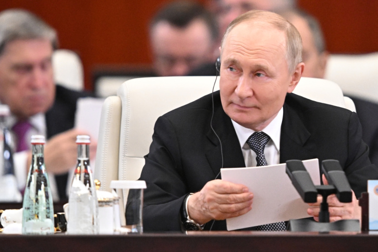 Президент РФ Владимир Путин на заседании в формате «ШОС плюс»