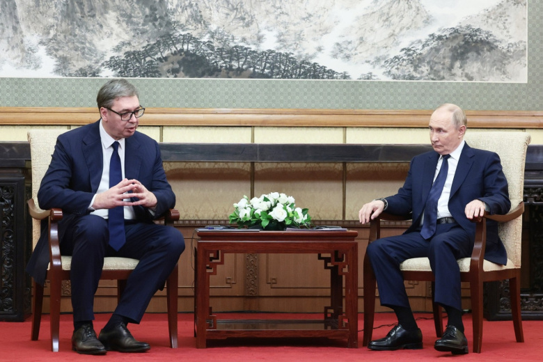 Александр Вучич и Владимир Путин