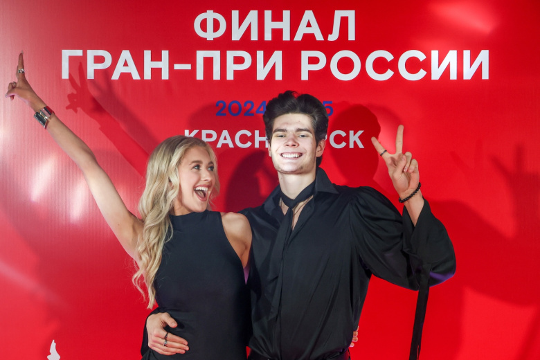 Фигуристы Софья Леонтьева и Даниил Горелкин