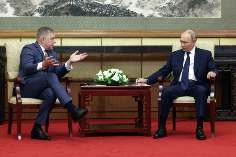 Роберт Фицо и Владимир Путин