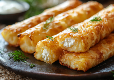 Вкусный и быстрый завтрак! Трубочки с творожной начинкой за 20 минут