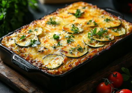 Вкуснее запеканки! Кабачковая мусака с мясным соусом — хит на ужин