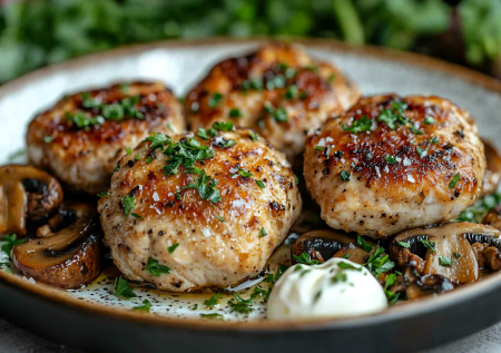 Куриные зразы с грибами! Просто, вкусно и по-домашнему!