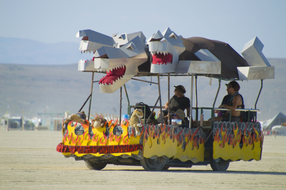 Участники на фестивале Burning Man