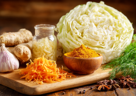 Болезнь как рукой снимет: капуста в домашних условиях с куркумой и имбирем