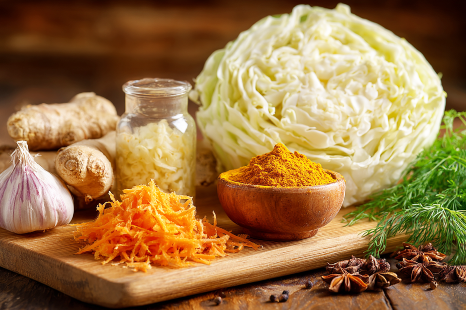 Болезнь как рукой снимет: капуста в домашних условиях с куркумой и имбирем