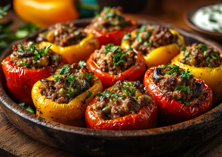 Фаршированные перцы по-турецки! Вкусный вариант привычного блюда