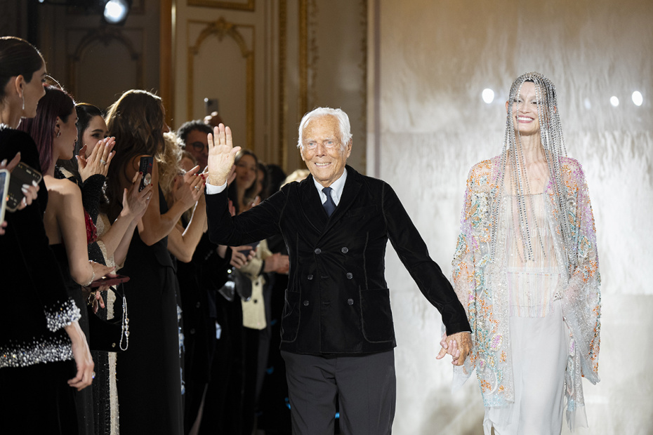 Показ коллекции Giorgio Armani Prive Haute Couture сезона «Весна — лето 2025» на Неделе высокой моды в Париже