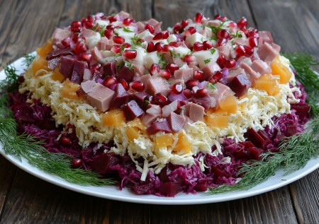 Салат «Сердце»: порадуйте мужа яркой и вкусной романтикой