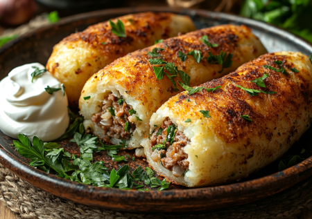 Картофельные зразы с фаршем по-белорусски: сытные и очень вкусные