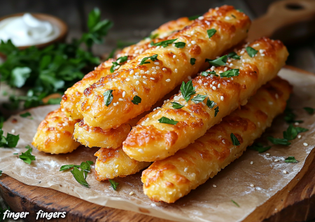 Картофельные «пальчики» с сыром и чесноком. Вкусно с супом или просто так!