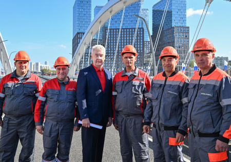 Собянин открыл в Москве новый мост Академика Королева
