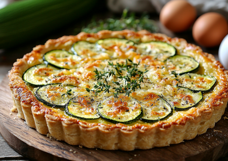 Хрустящий кабачковый тарт с сыром! Хит на ужин за 20 минут: просто и вкусно
