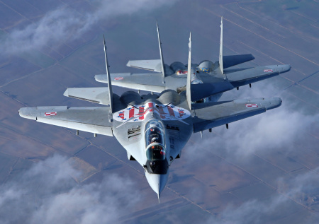 Польские дежурные истребители взмыли в небо «из-за России»