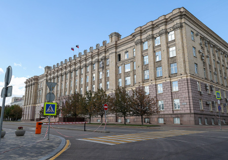 Здание правительства Белгородской области попало под удар