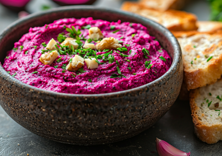 Семья не любила свеклу, но эта намазка уходит тоннами! Вкусный рецепт свекольной пасты с чесноком