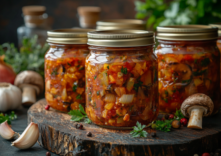Такую закатку с капустой и грибами мама назвала «Солянка»: самая вкусная и простая